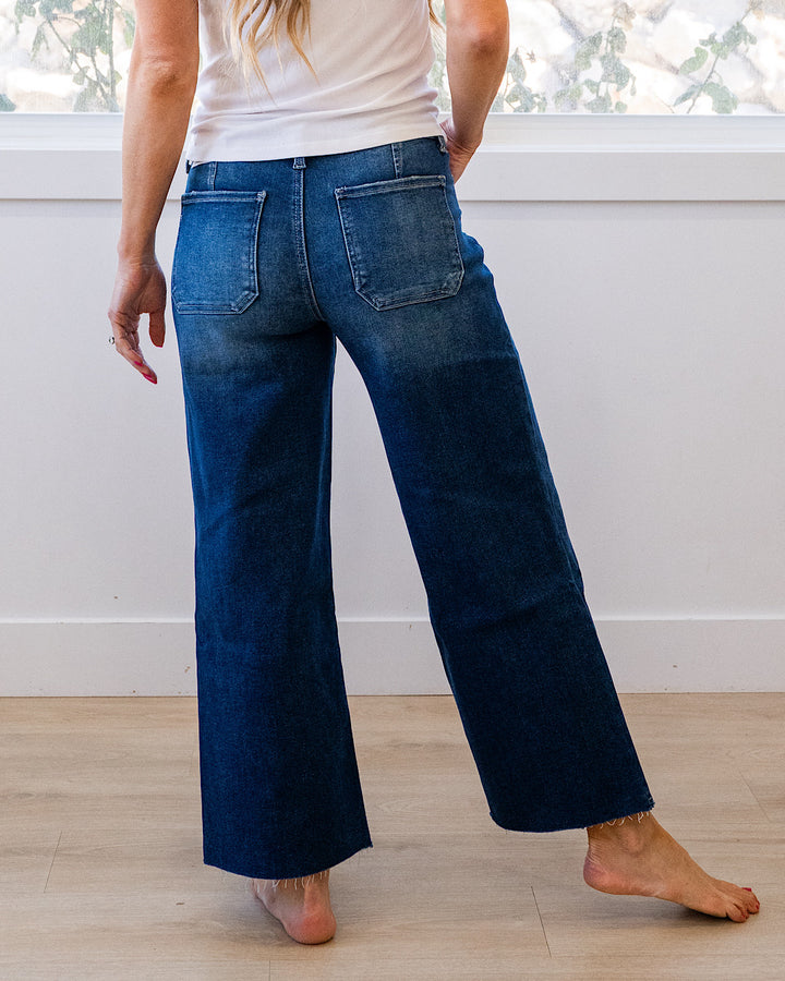 KanCan Bella Cropped Wide Jeans KanCan