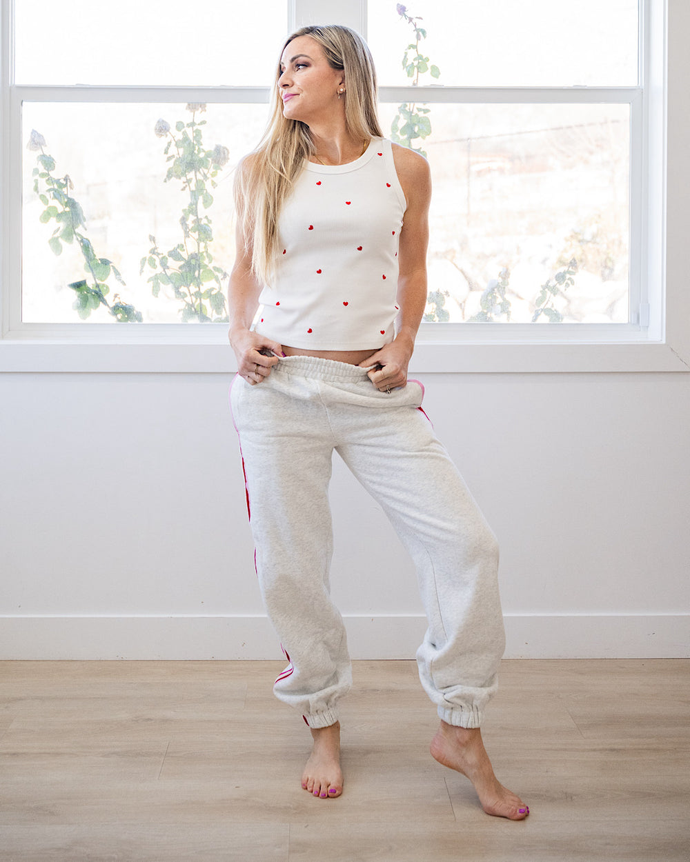 NEW! Ampersand Ave Heart Tank - White Ampersand Ave