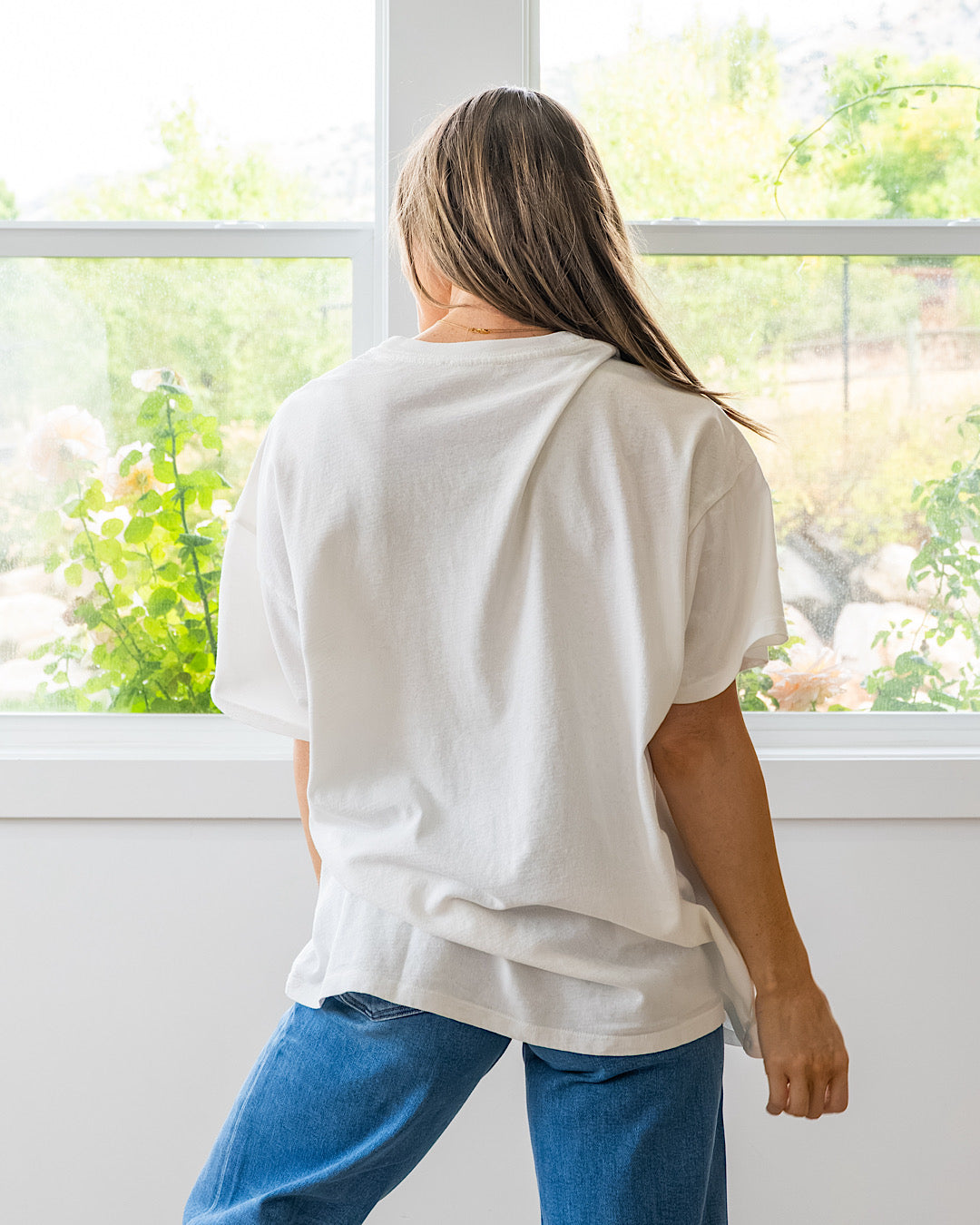 NEW! Oversized Mineral Wash Tee - Ivory