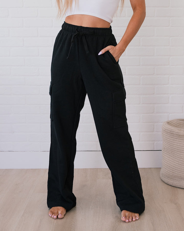 Rae Mode Cargo Lounge Pants - Black  Rae Mode   