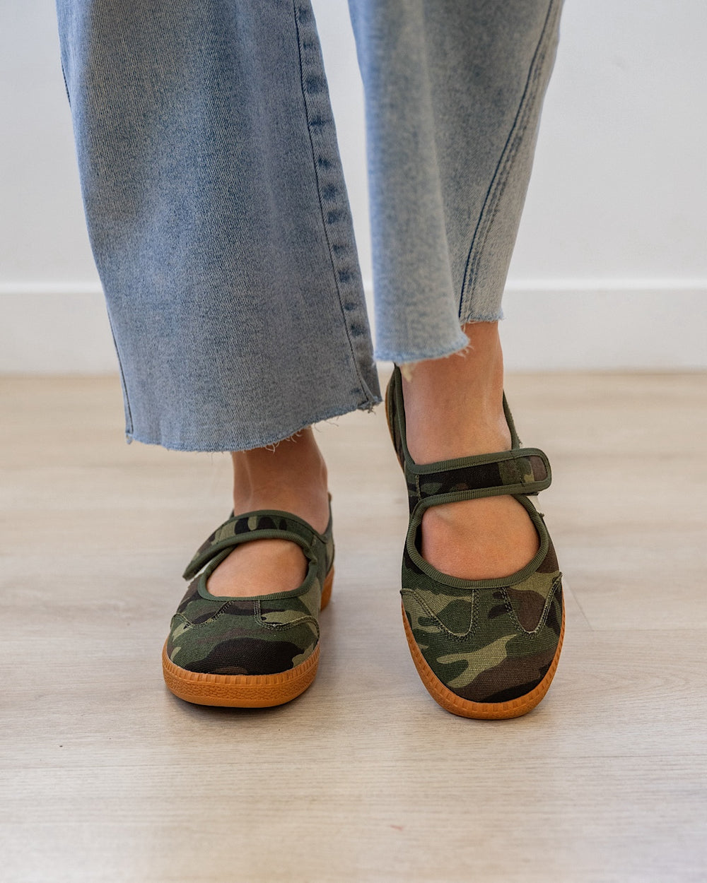 NEW! Corkys Calm Down Mary Jane Sneakers - Camo Corkys Footwear