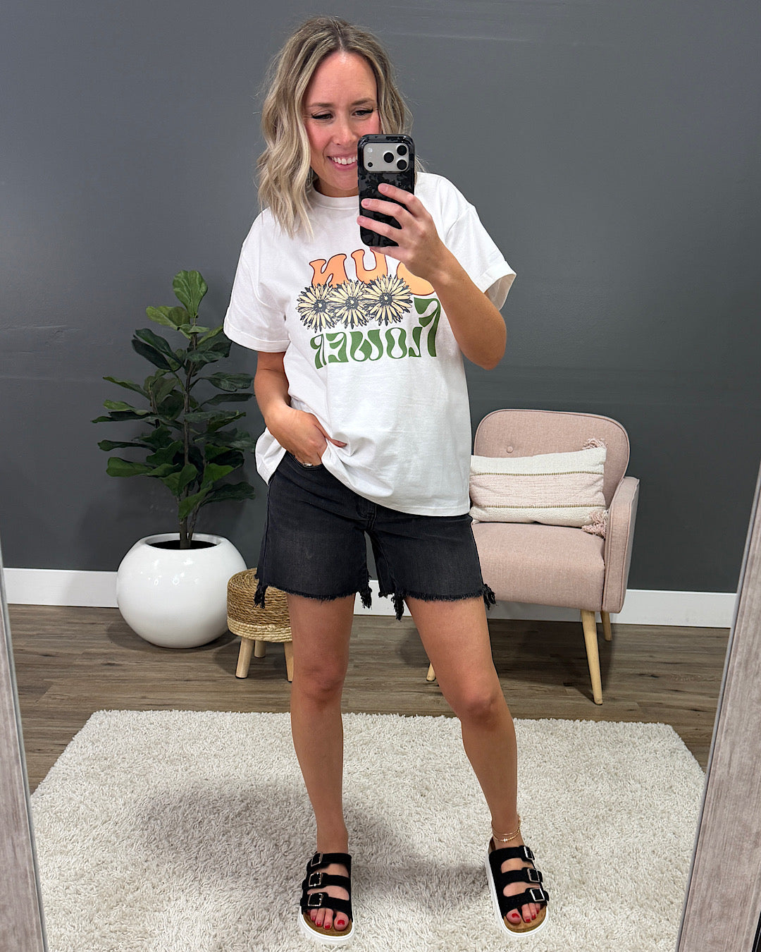 Sunflower Ivory Tee Polagram