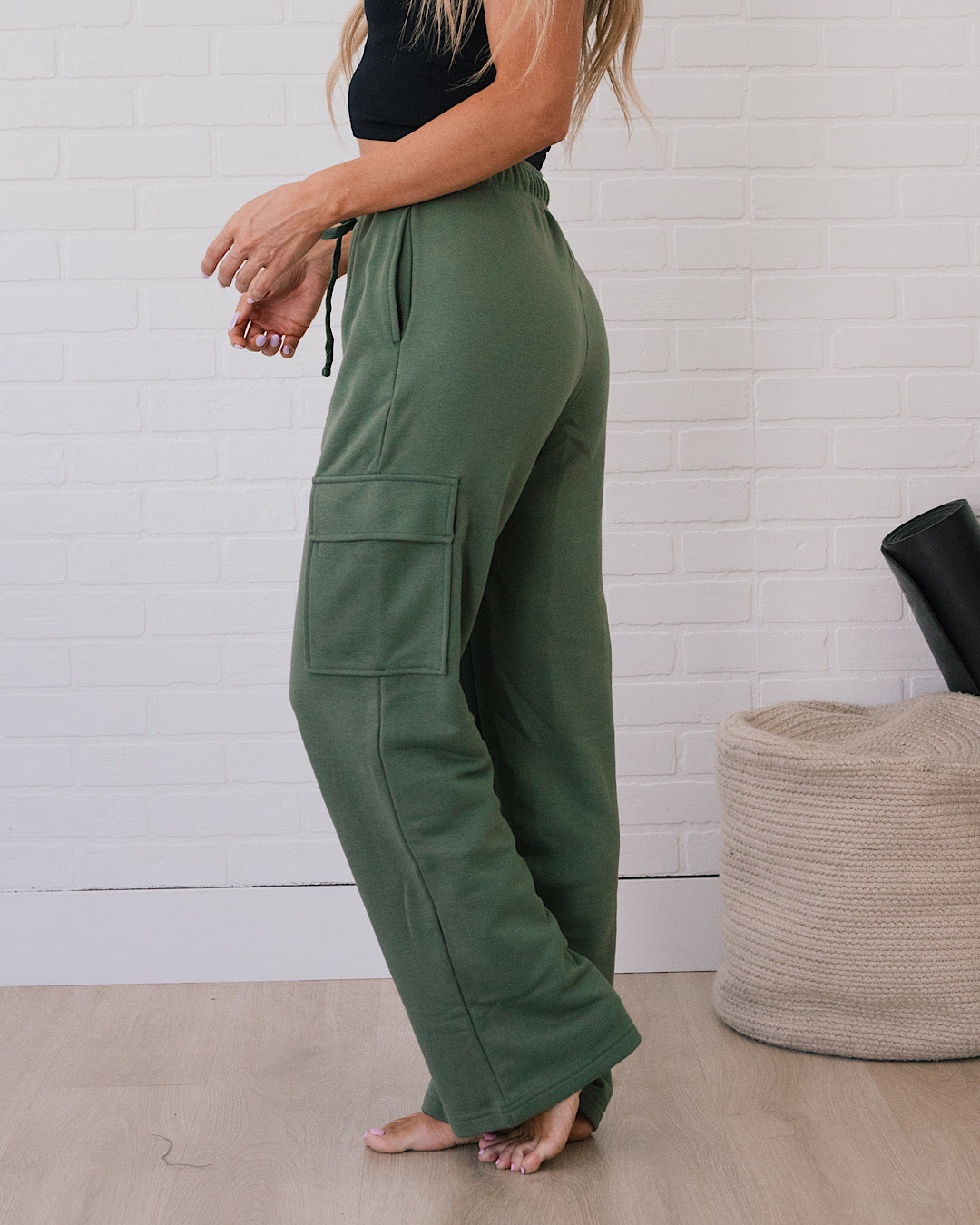 Rae Mode Cargo Lounge Pants - Light Olive  Rae Mode   