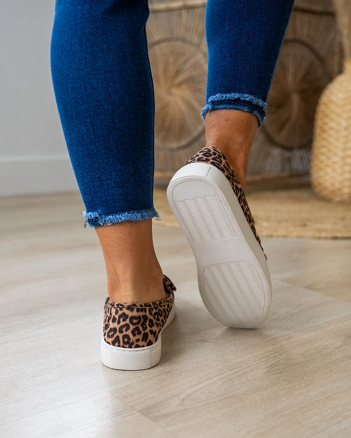 NEW! Corkys Why Knot Slip On Sneakers - Leopard Corkys Footwear
