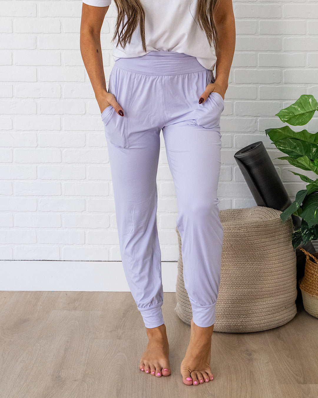 Yoga Joggers - Color Options Available! Rae Mode Lavender Fog