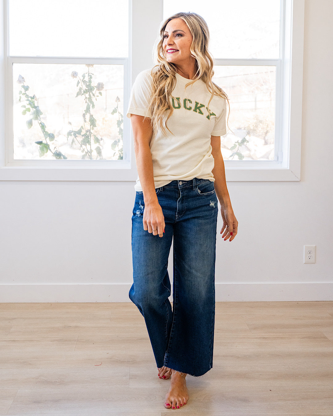 NEW! Lucky Cream Tee