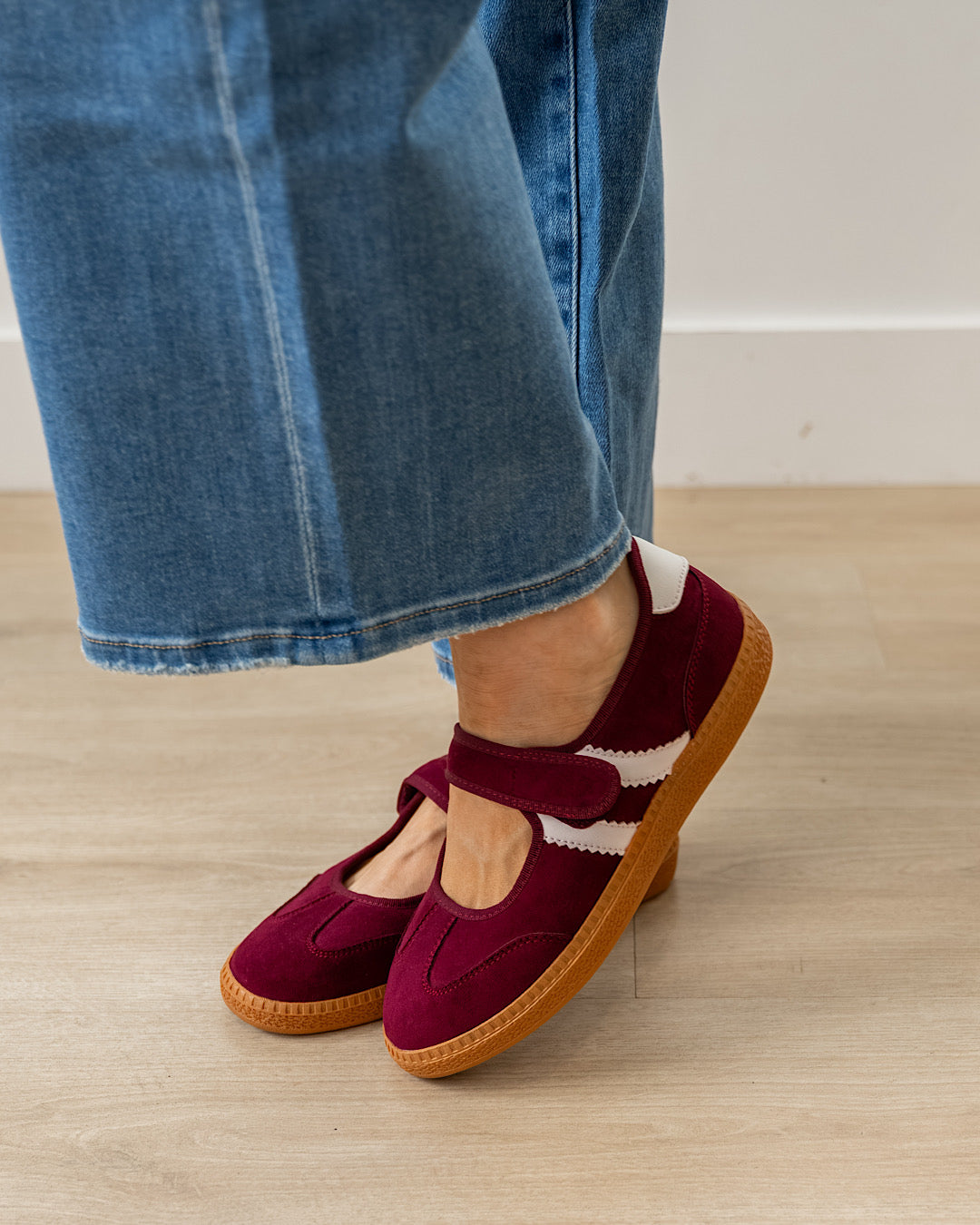 NEW! Corkys Calm Down Mary Jane Sneakers - Wine Corkys Footwear