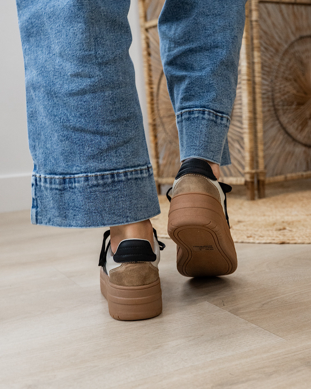NEW! Corkys Pop Off Platform Sneakers - Tan