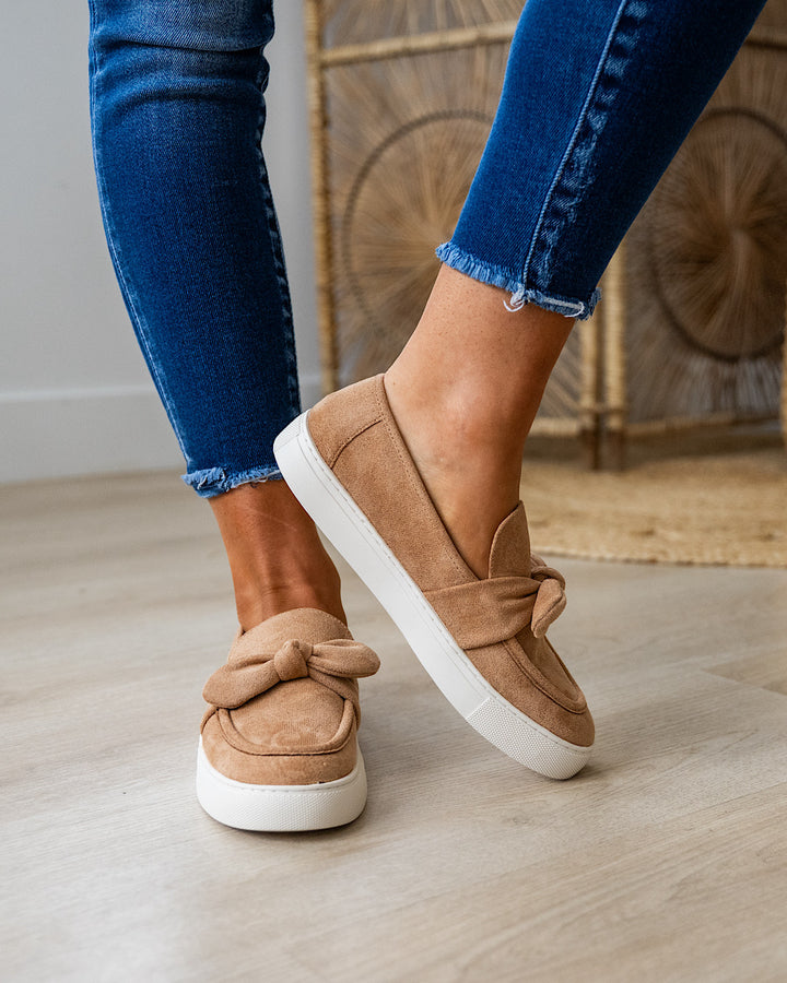 NEW! Corkys Why Knot Slip On Sneakers - Camel Corkys Footwear