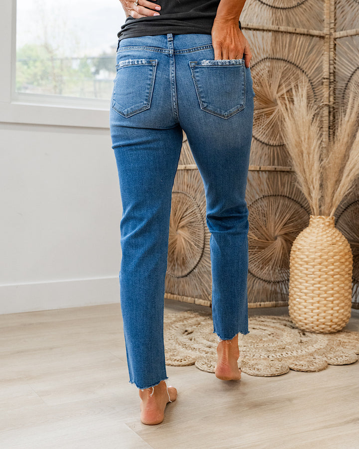 KanCan Close to You Slight Distressed Slim Straight Jeans KanCan