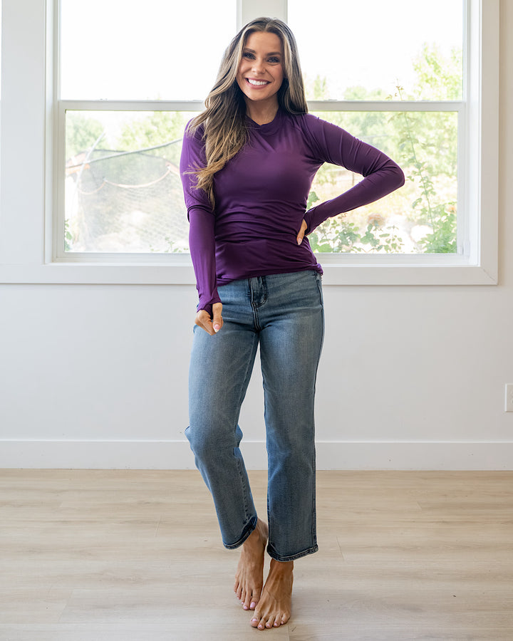 NEW! Blair Long Sleeve Top - Purple