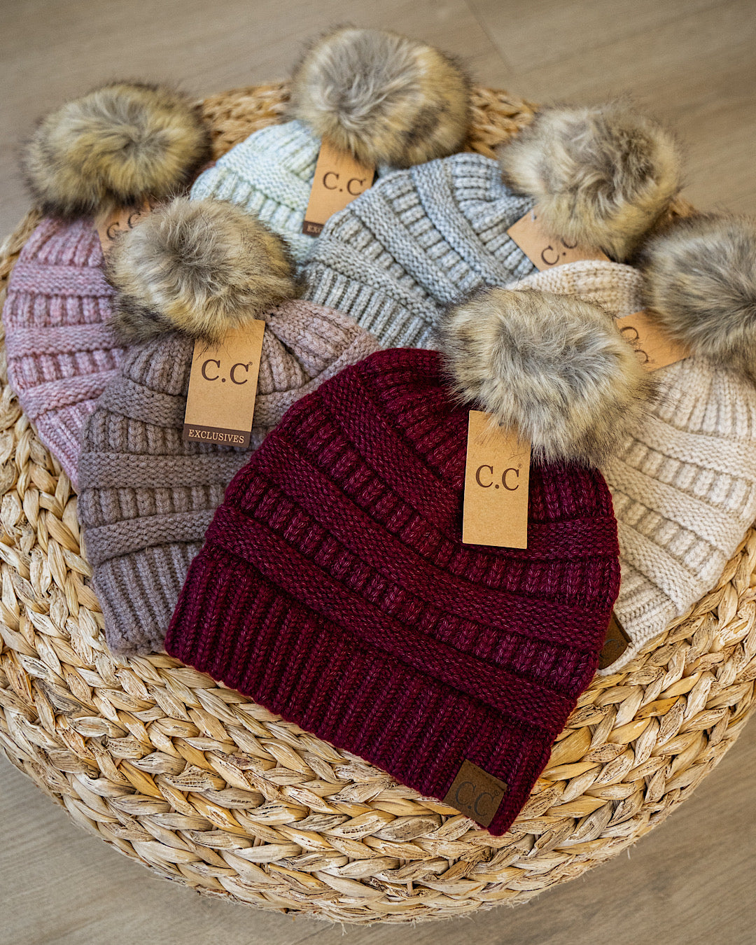 DOORBUSTER! CC Pom Beanie - 6 Options