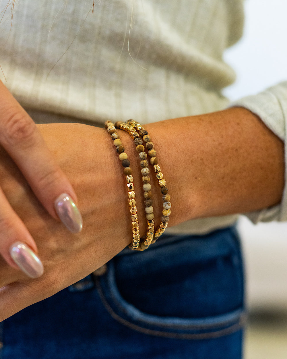 Natural Stone Bracelet Set  Trendy Wholesale   