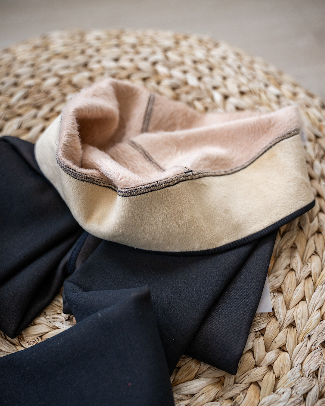 NEW! Mono B Fur Lined High-Waisted Tights - Black Mono B