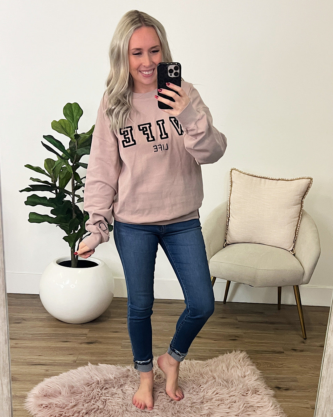 Ampersand Ave Wife Life University Pullover  Ampersand Ave   