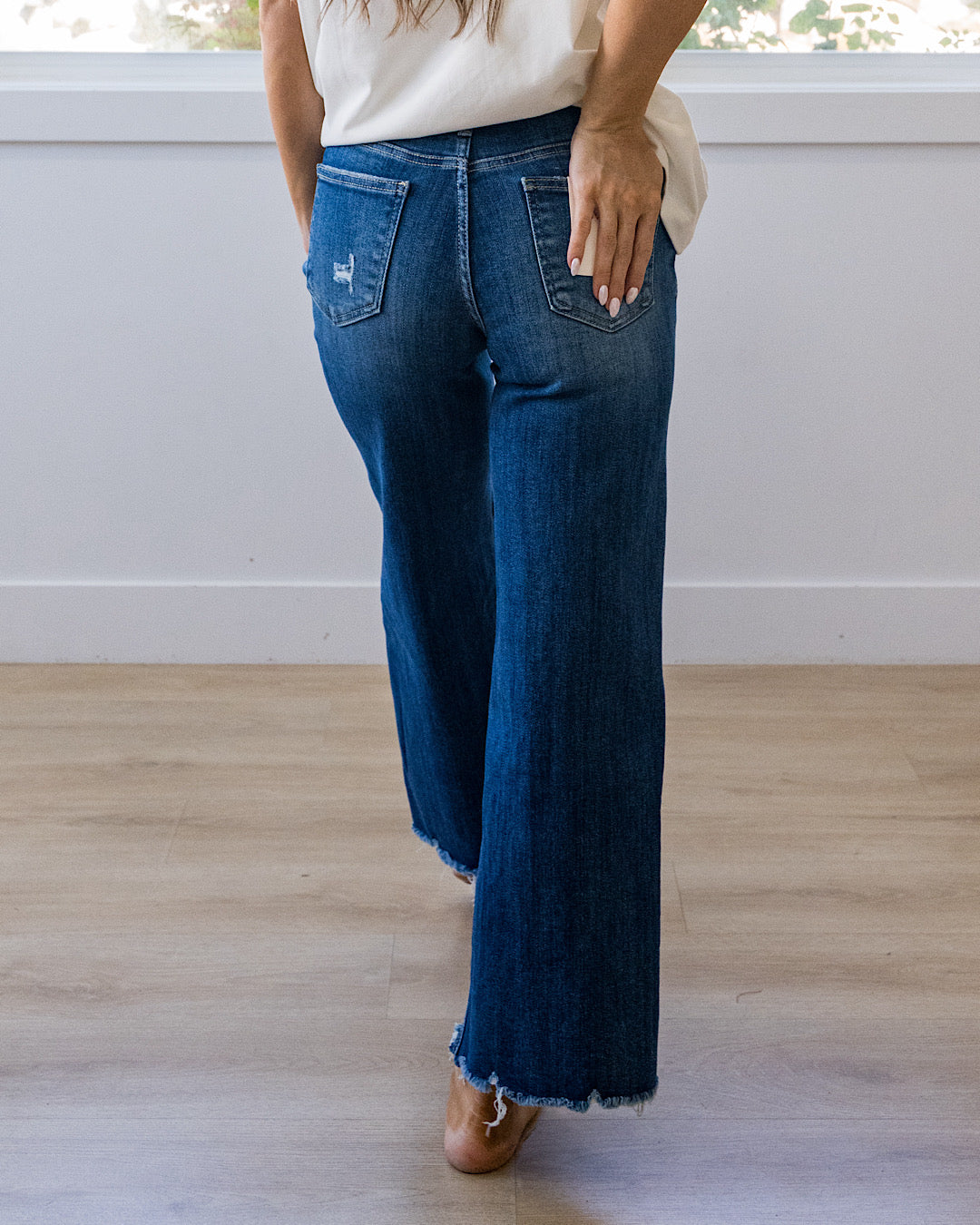Lovervet What If Non Distressed Wide Leg Jeans Lovervet