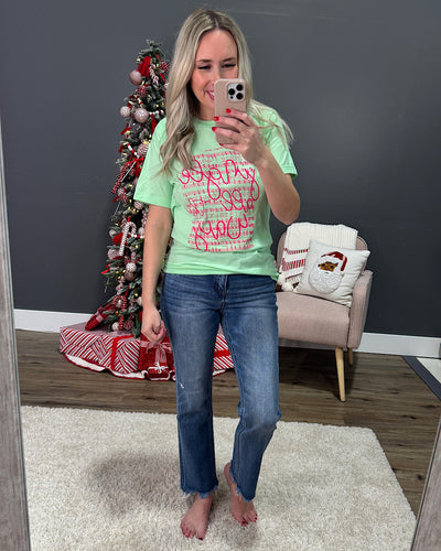 Jingle All the Way Mint Tee FINAL SALE Alabama Threads