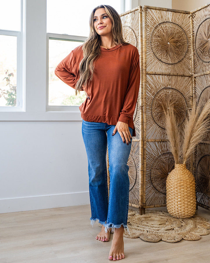 DOORBUSTER! Dolman Sleeve Top - Hazelnut