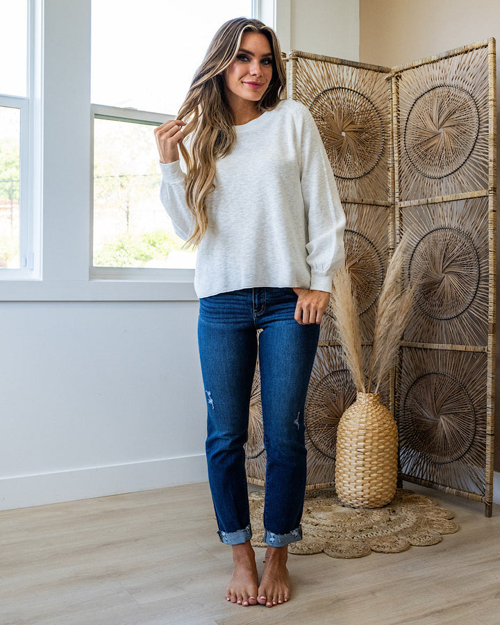 DOORBUSTER! Raglan Sweater - Ivory