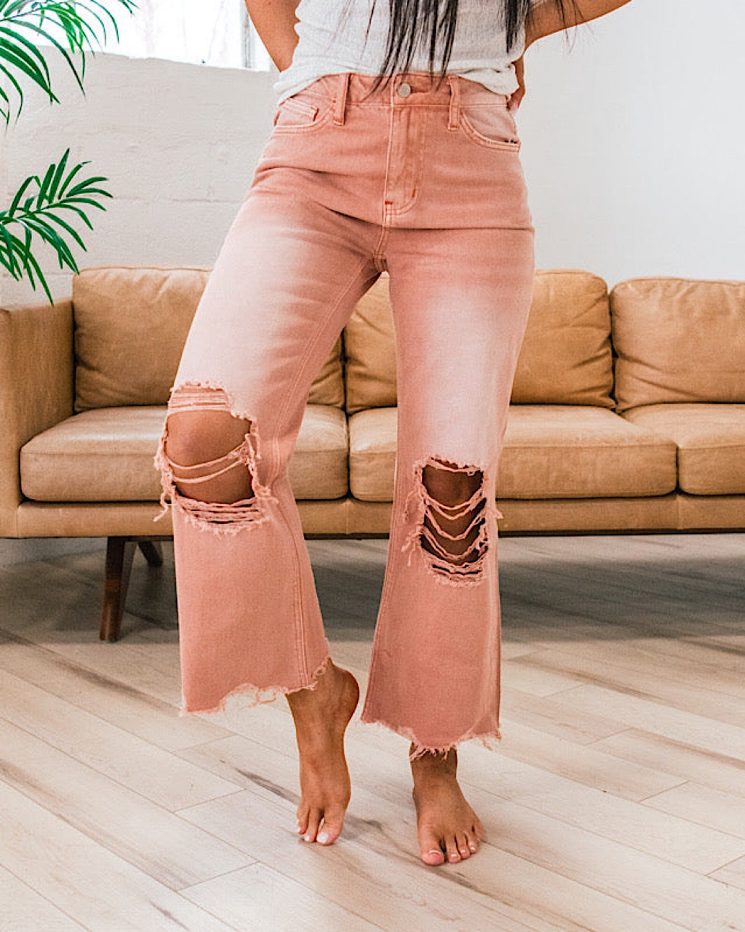 Vervet 90's Crop Flare Jeans - Color Options Available! Arrow Twenty Two Melon