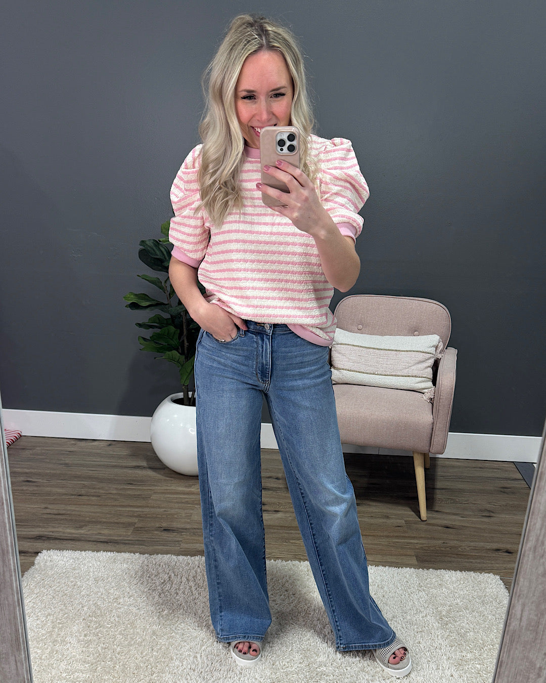 Judy Blue Hits Different Retro Wide Leg Jeans Judy Blue