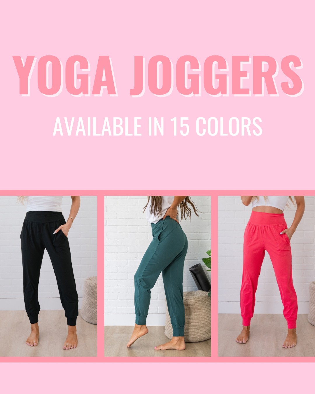 Yoga Joggers - Color Options Available! Rae Mode