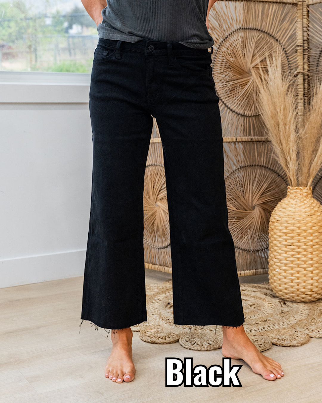 Vervet Skye Wide Leg Crop Jeans - Color Options Available! Arrow Twenty Two