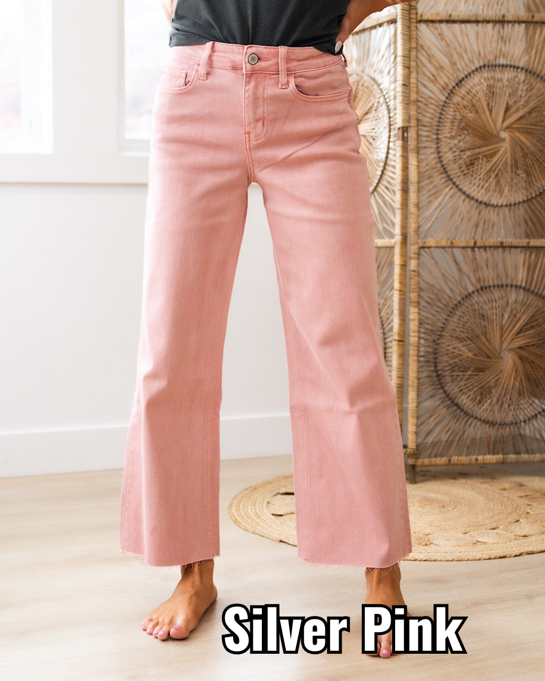 Vervet Skye Wide Leg Crop Jeans - Color Options Available! Arrow Twenty Two