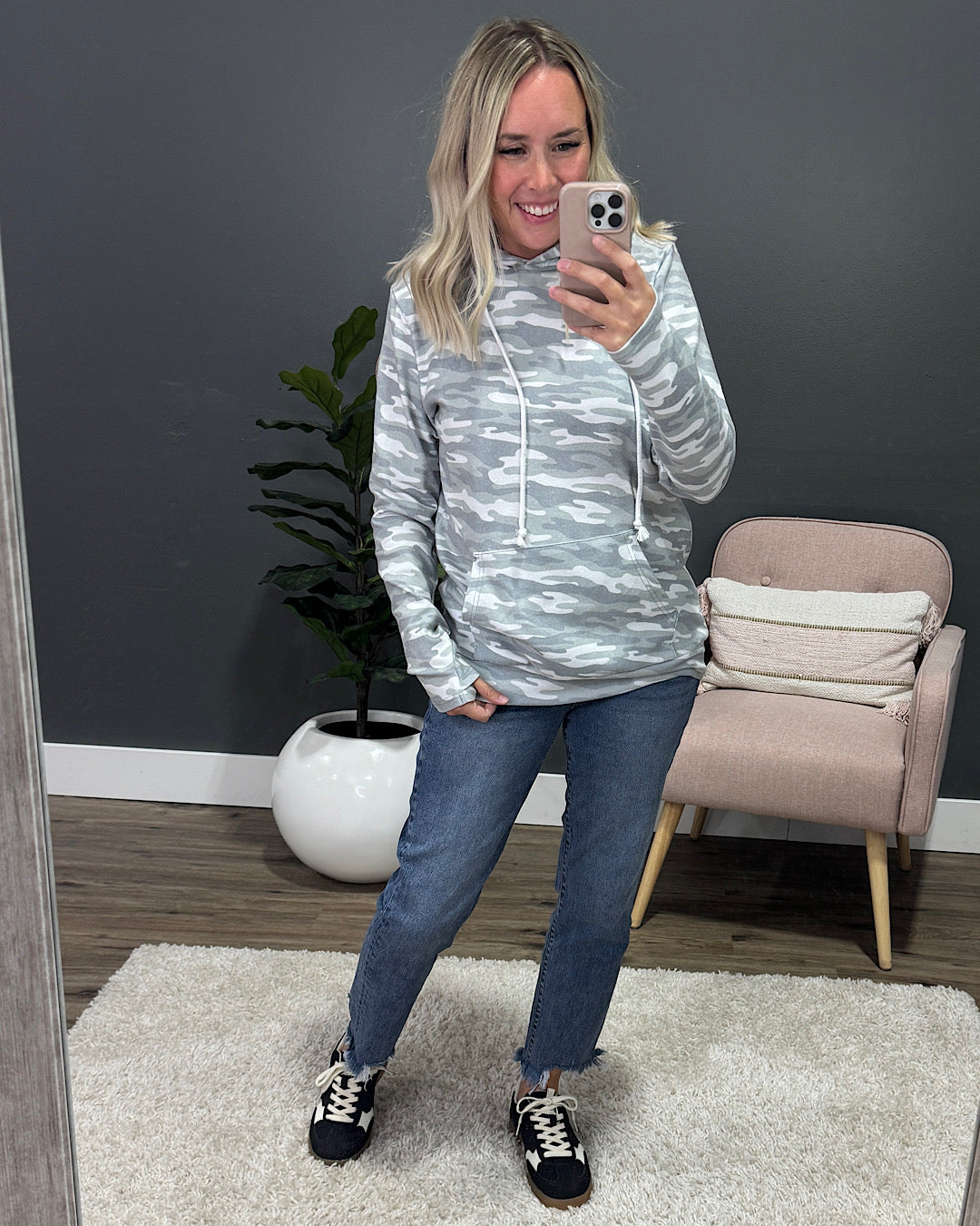 NEW! Hailey Pullover Hoodie - Camo Michelle Mae