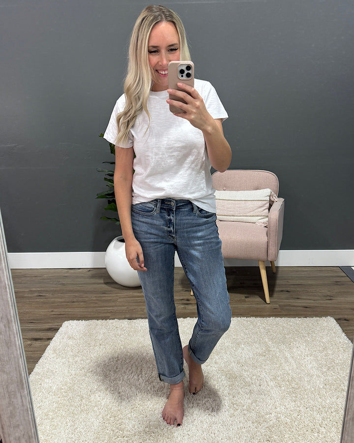 Melinda Short Sleeve Top - Ivory Be Cool