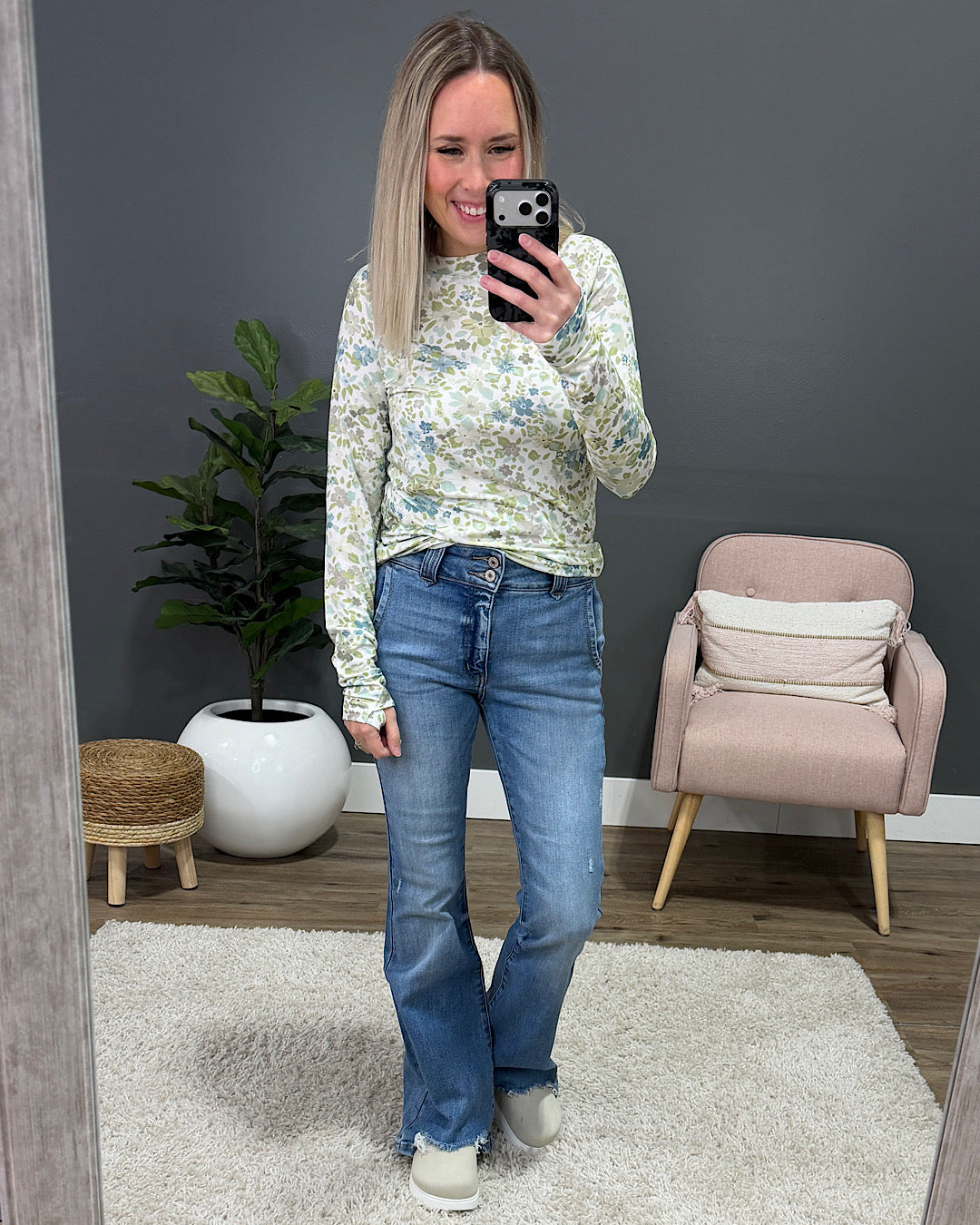 NEW! Blair Long Sleeve Top - Spring Meadows