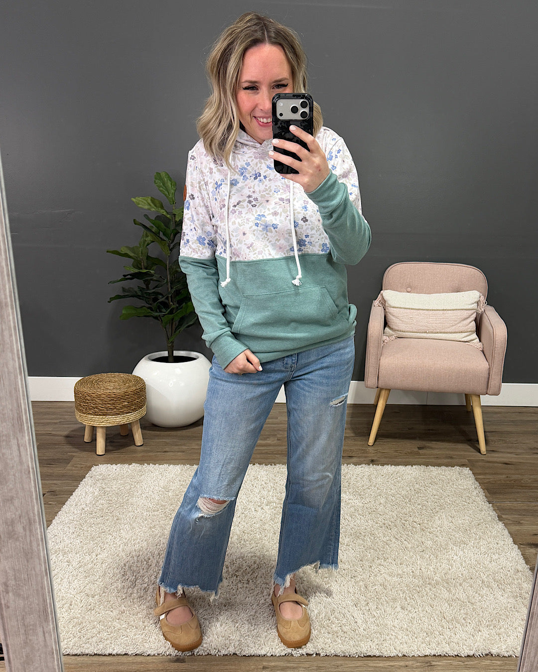 NEW! Hailey Pullover Hoodie - Spring Meadows and Sage Michelle Mae