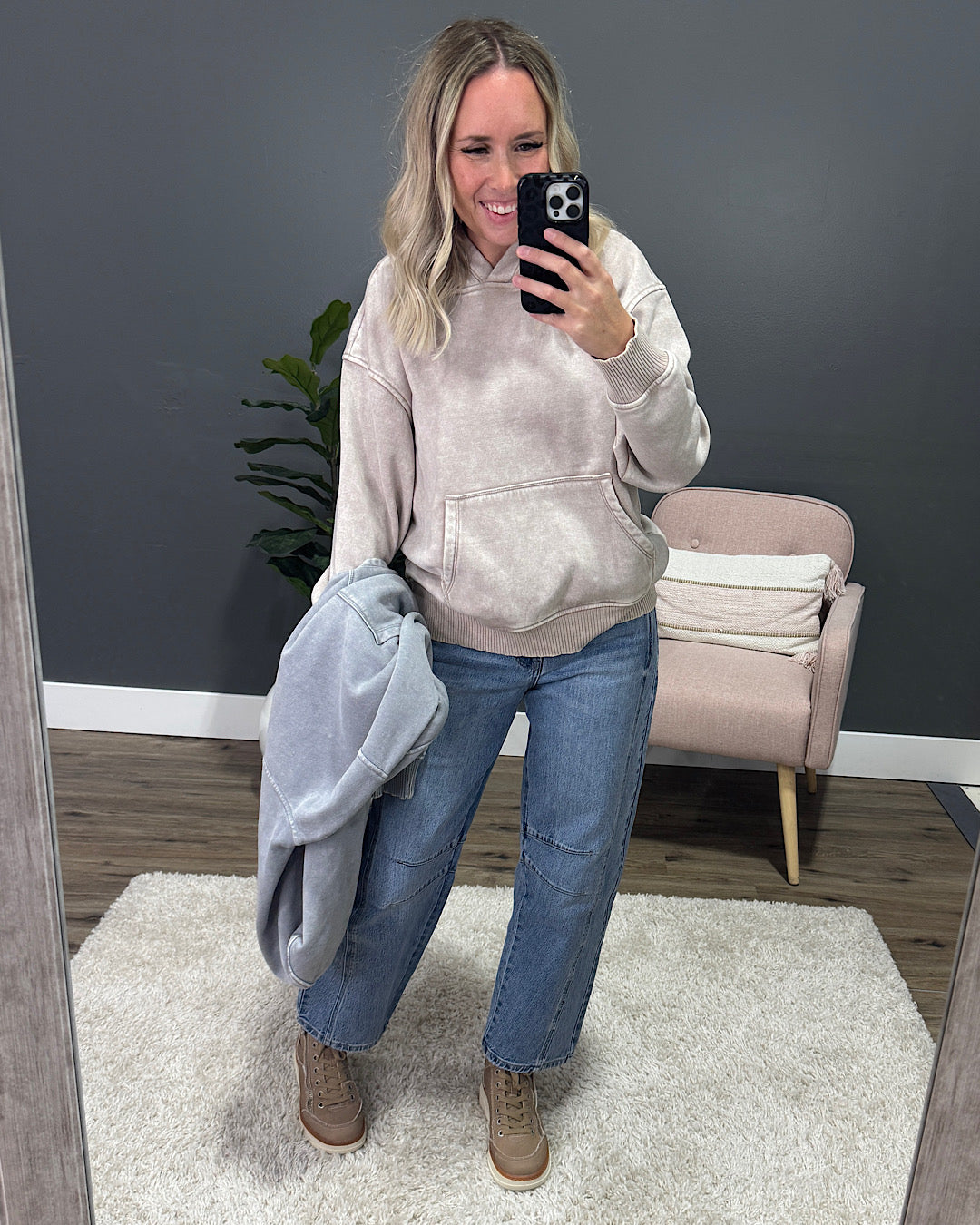 NEW! The Keeper Fleece Hoodie - Ash Mocha Zenana