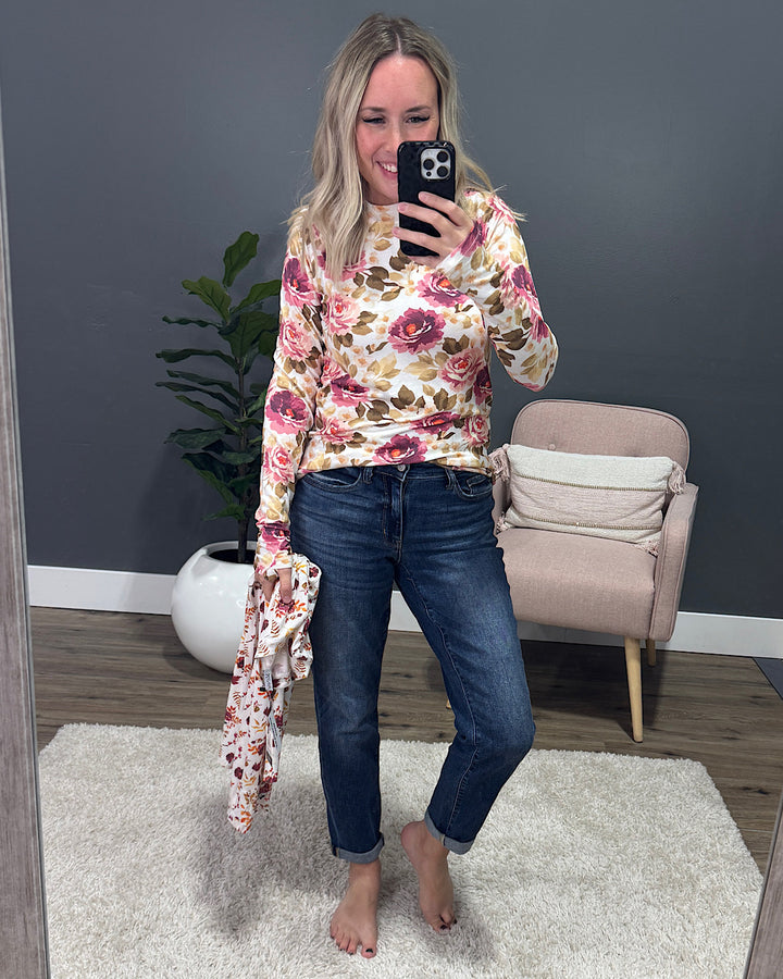 NEW! Blair Long Sleeve Top - Autumn Floral Michelle Mae
