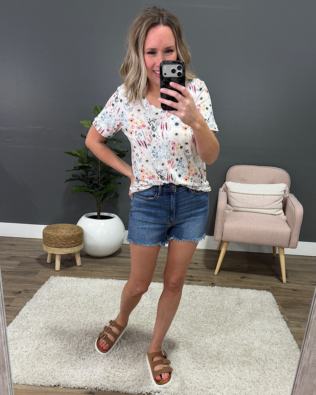 NEW! Sophie V Neck Top - Wildflower Gardens Michelle Mae