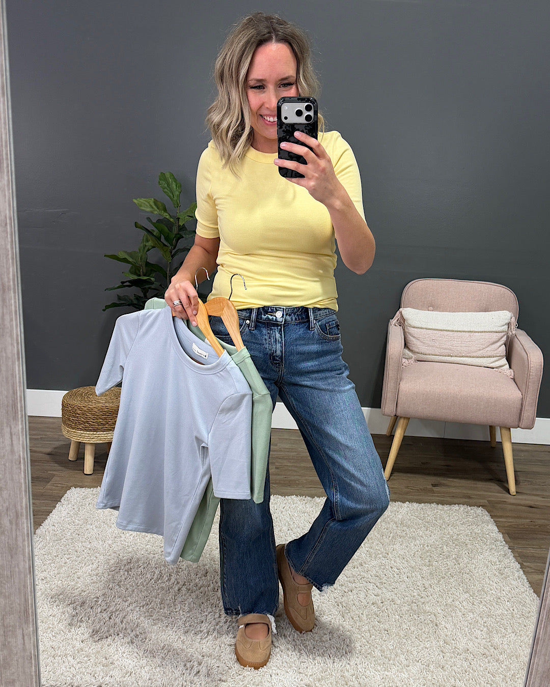 NEW! Lola Half Sleeve Knit Top - Mint