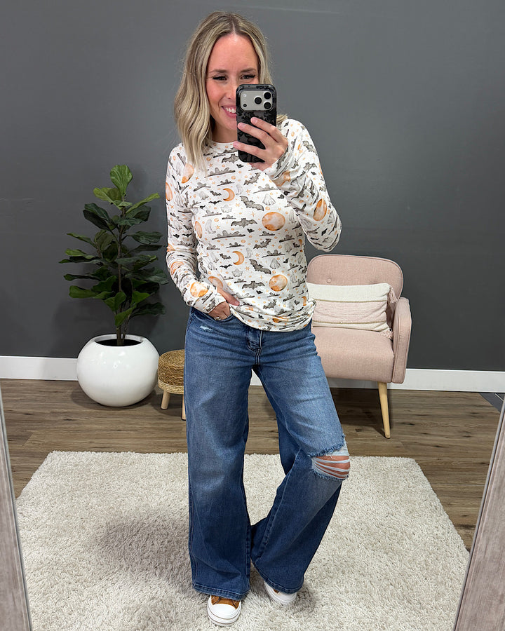 NEW! Blair Long Sleeve Top - Haunted Halloween