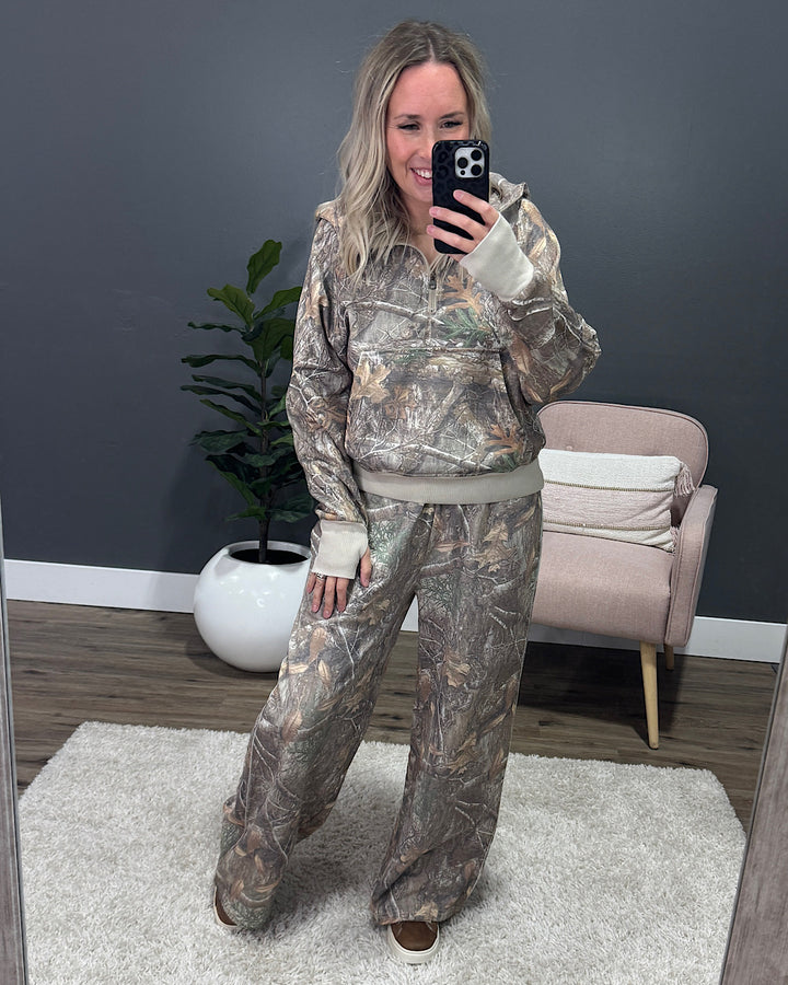 NEW! Easy Does Half Zip It Pullover - Camo Blakely