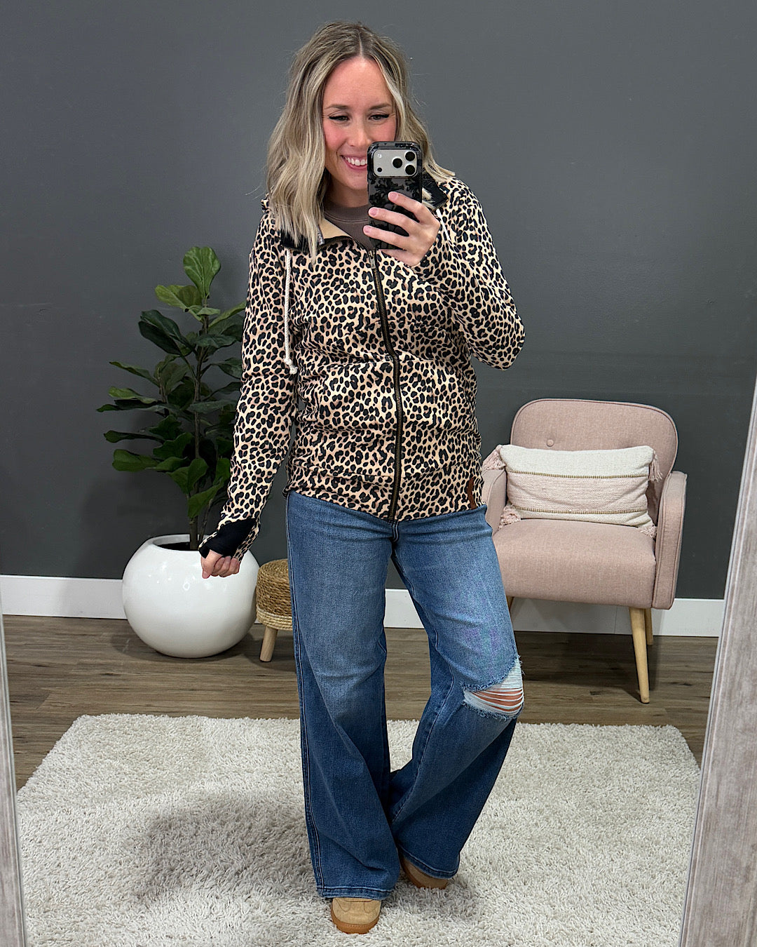 NEW! Ampersand Ave Wild & Wanderlust FullZip Sweatshirt