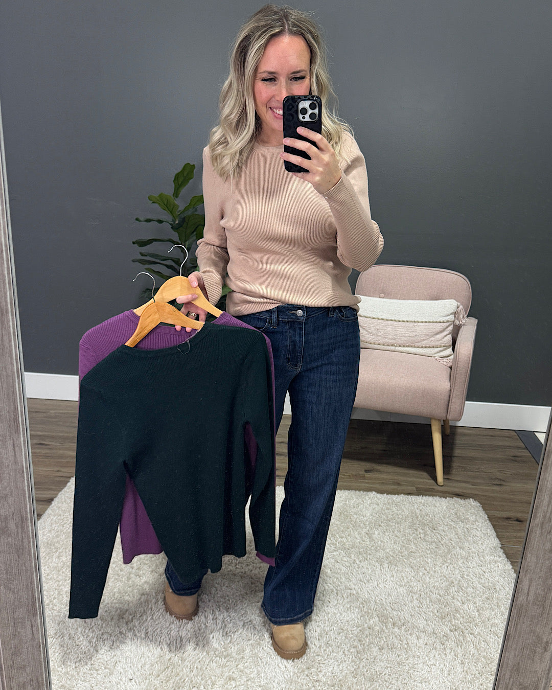 June Ribbed Sweater - Taupe