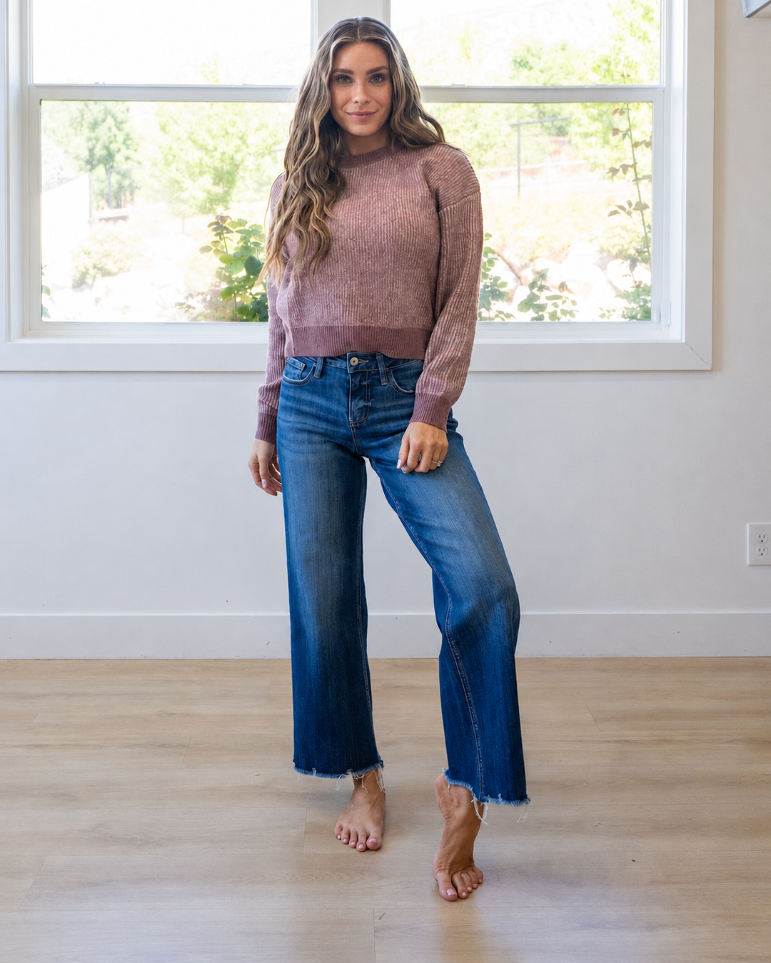 NEW! Josie Cozy Sweater - Dusty Rose