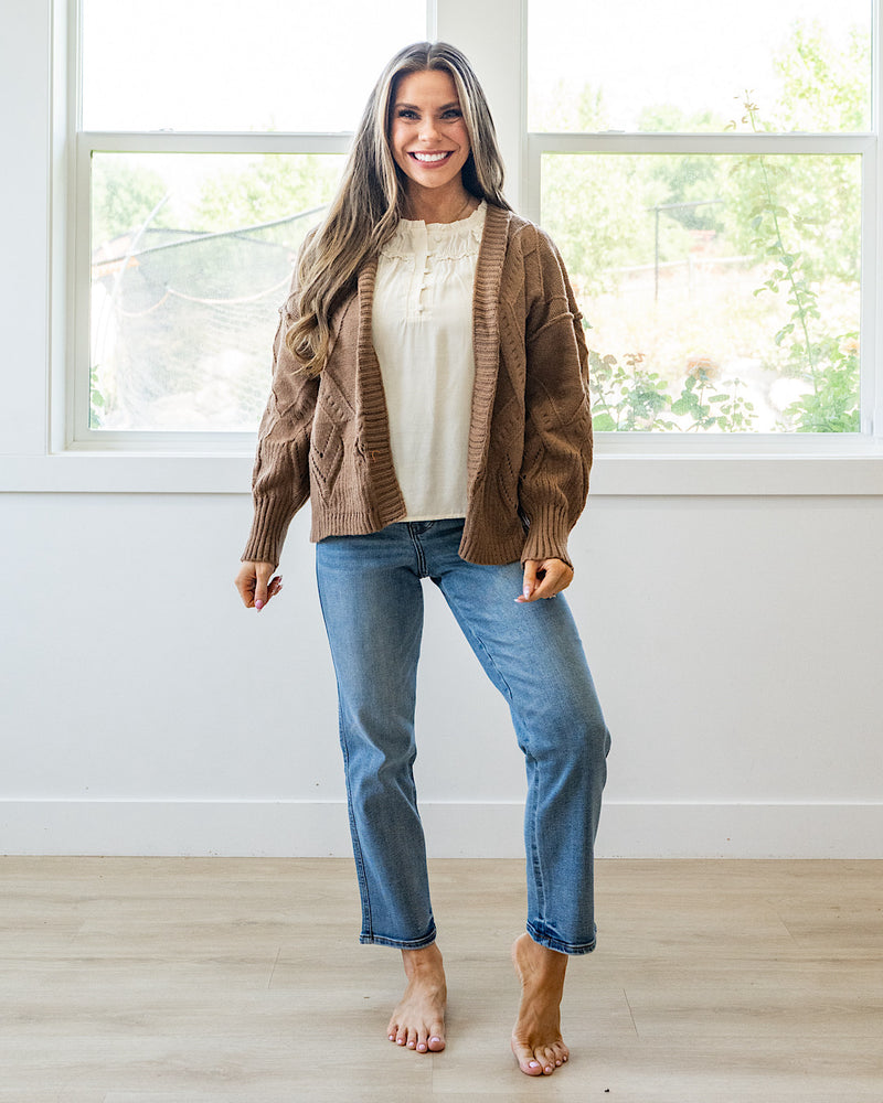 NEW! Willow Cardigan - Mocha