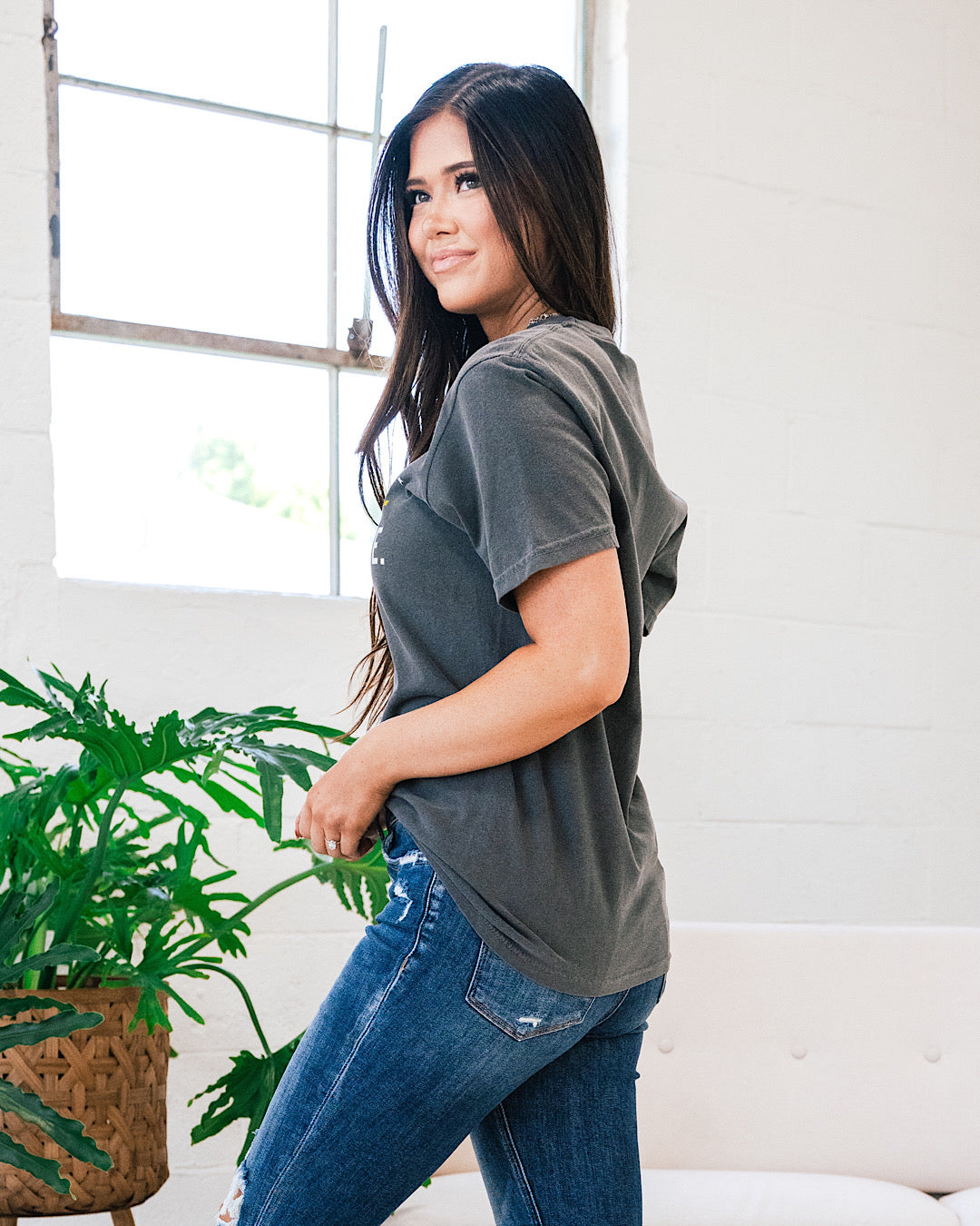 Not Like Other Girls Faded Black Tee FINAL SALE  Mugsby   