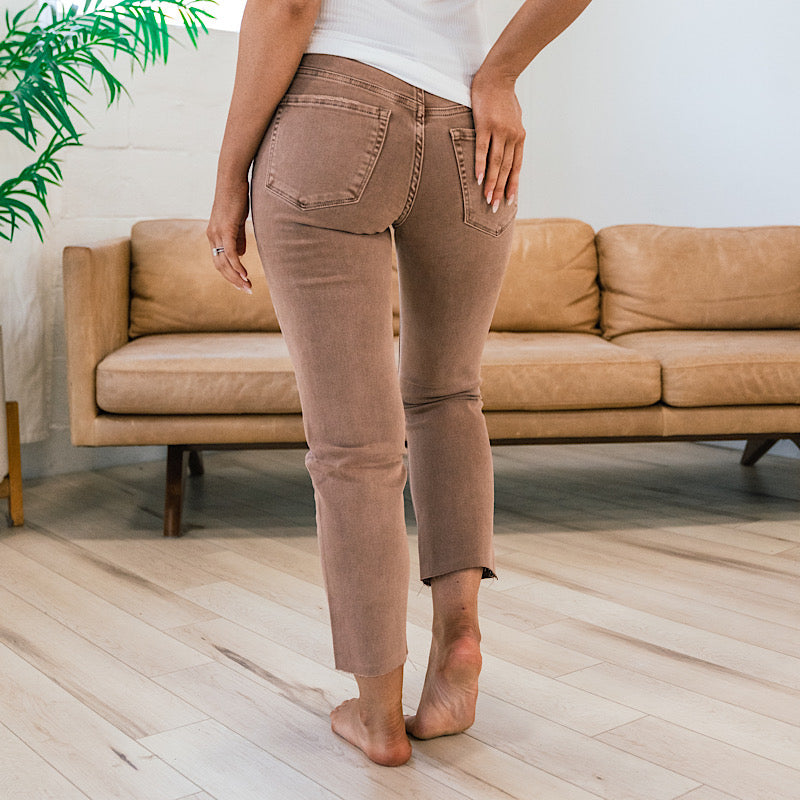 Vervet Anna Chestnut Straight Jeans  Vervet   