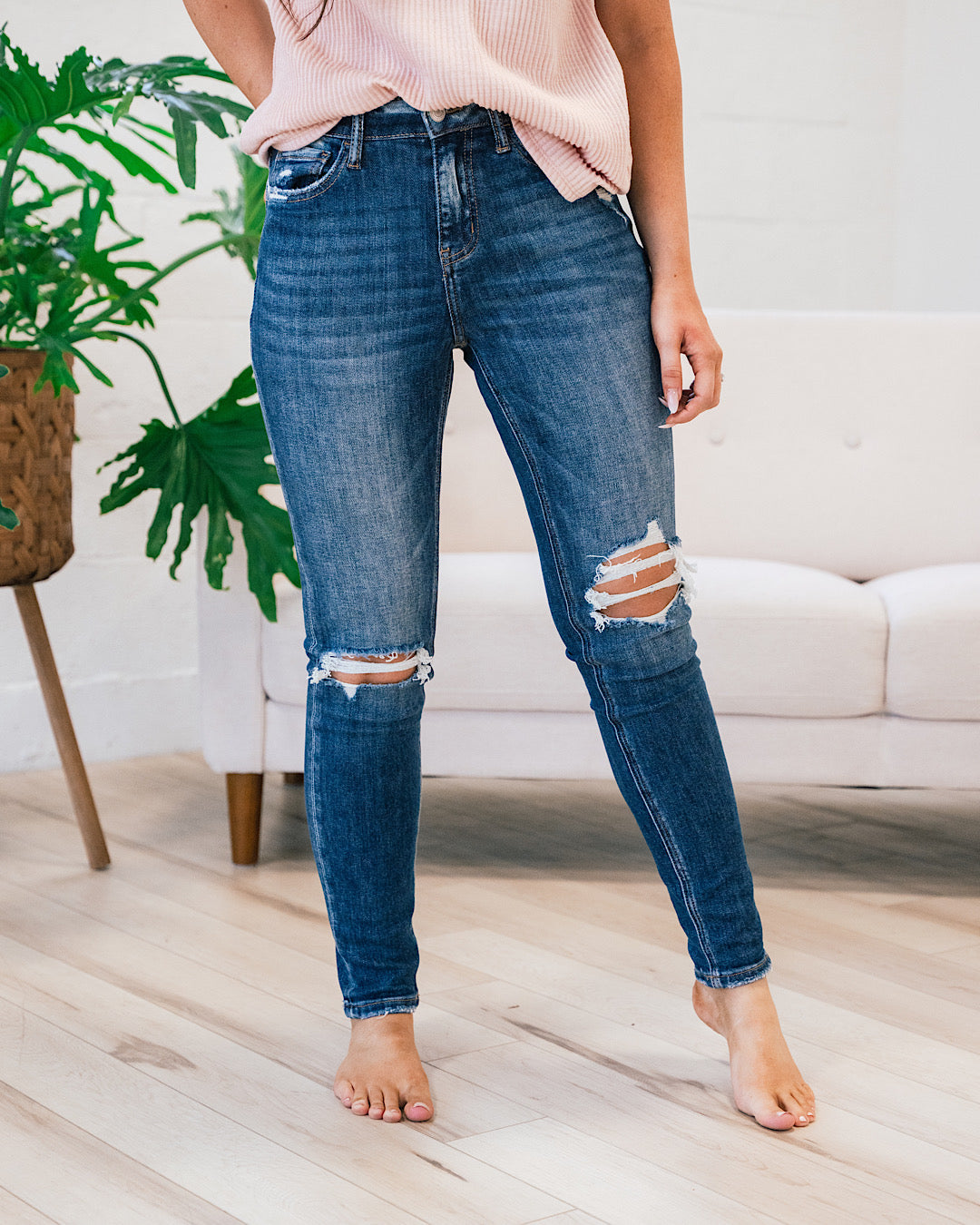 Lovervet Feels Like a Dream Distressed Skinny Jeans FINAL SALE  Vervet   