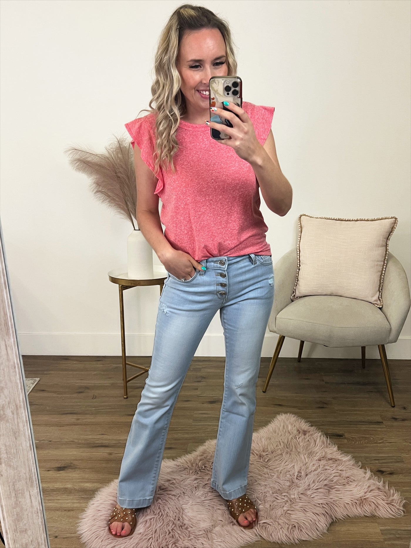 KanCan Jordan Mid Rise Flare Jeans - Petite  KanCan   