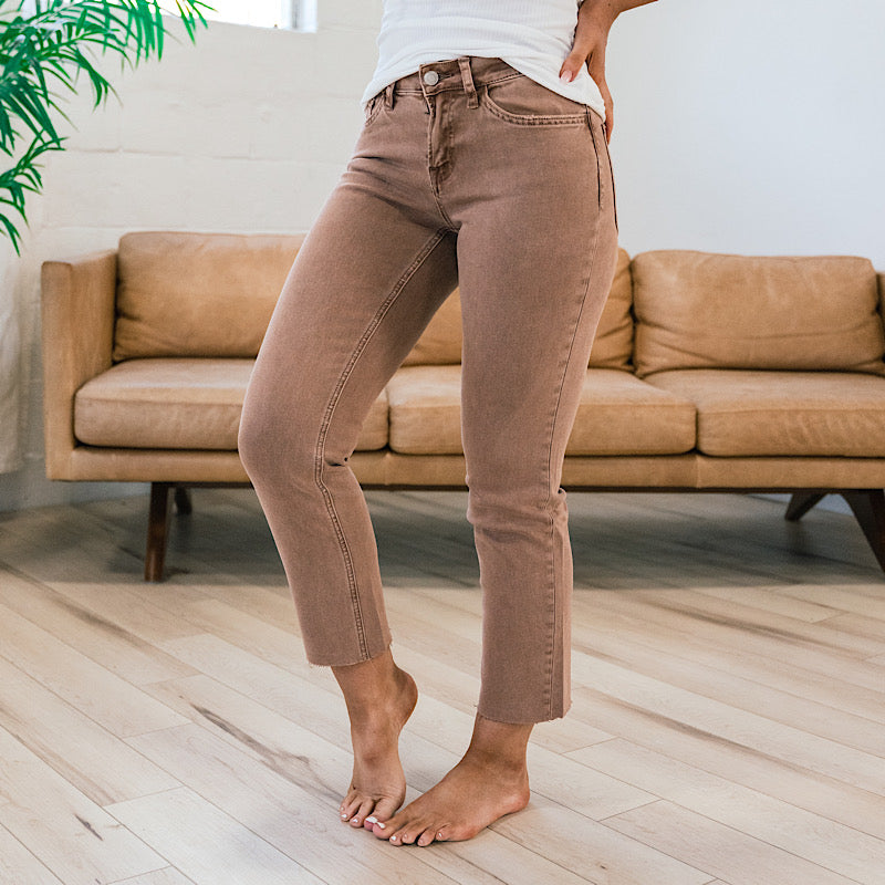 Vervet Anna Chestnut Straight Jeans  Vervet   