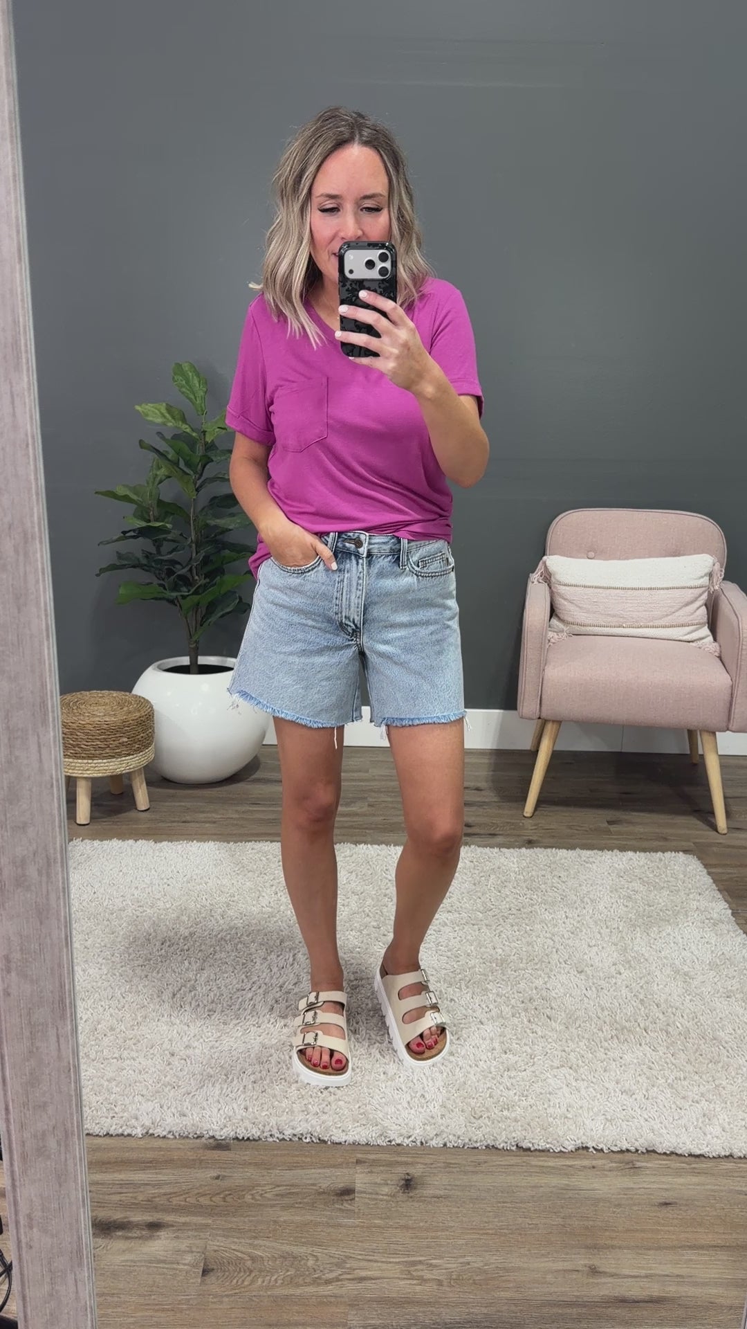 NEW! Judy Blue Hazel Rigid Magic Dad Shorts