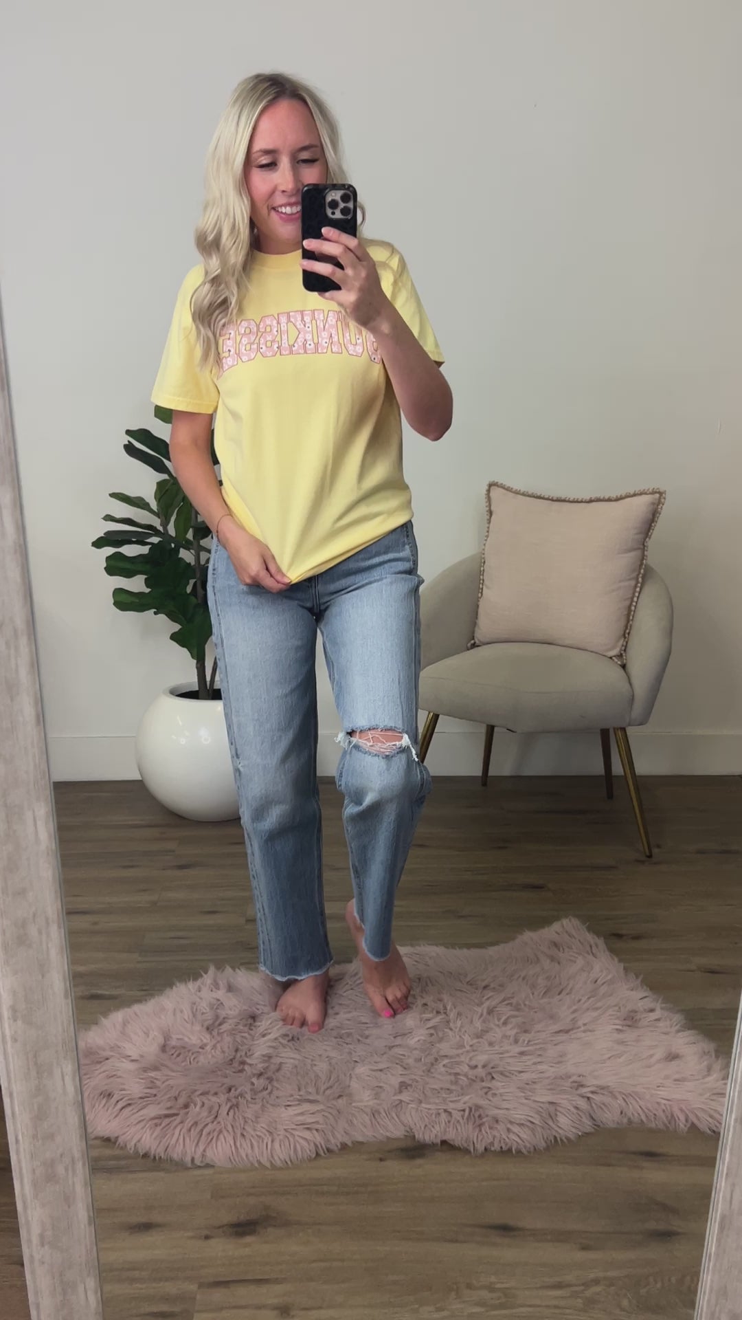 Sunkissed Butter Yellow Tee FINAL SALE Kissed Apparel