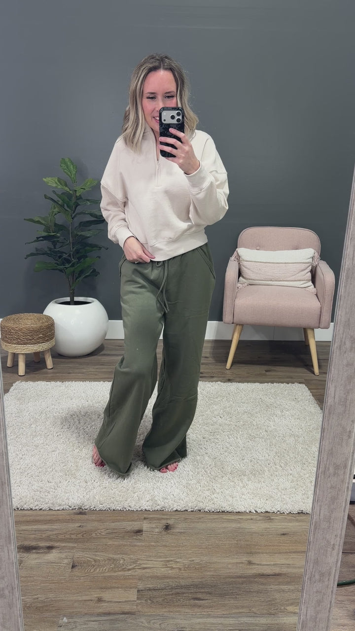 NEW! Dakota Half Zip Pullover - Beige